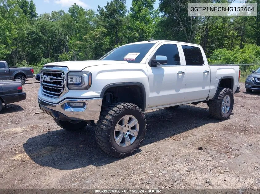 2017 GMC Sierra 1500 Slt VIN: 3GTP1NEC8HG153664 Lot: 39394358