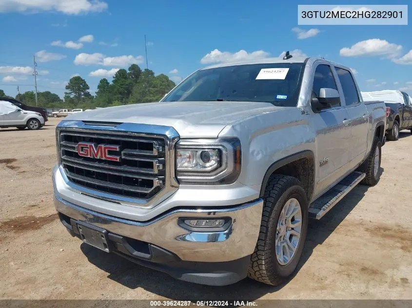 2017 GMC Sierra 1500 Sle VIN: 3GTU2MEC2HG282901 Lot: 39624287