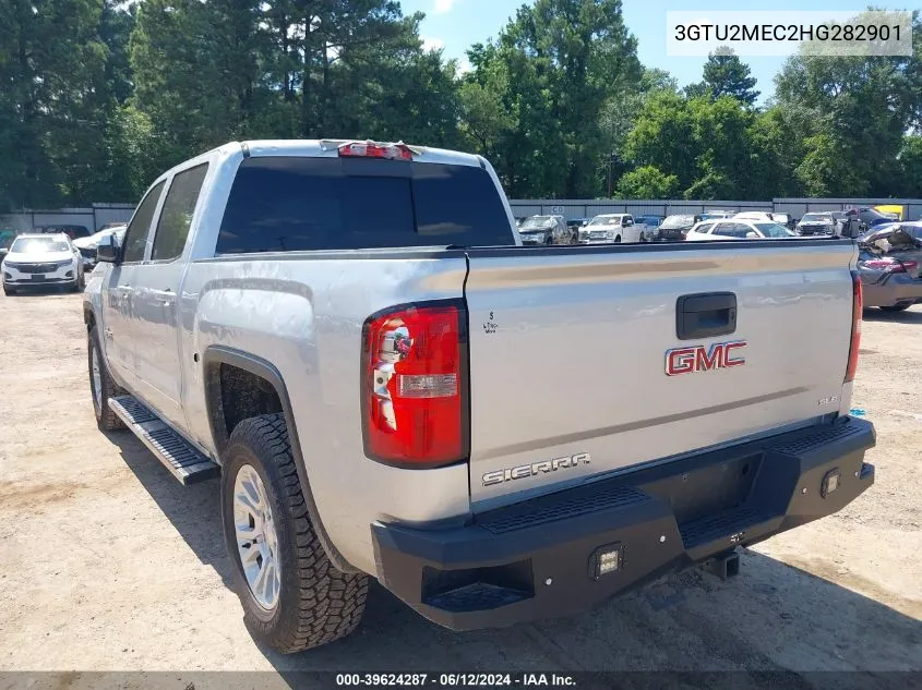 2017 GMC Sierra 1500 Sle VIN: 3GTU2MEC2HG282901 Lot: 39624287