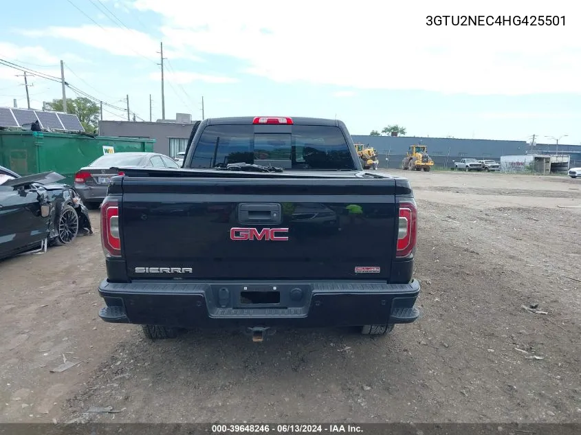 2017 GMC Sierra 1500 Slt VIN: 3GTU2NEC4HG425501 Lot: 39648246