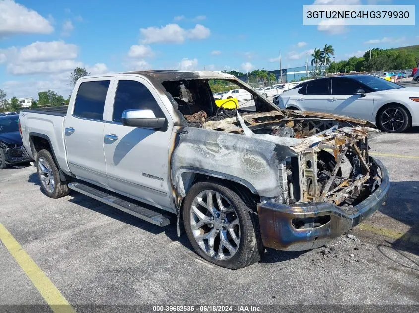 2017 GMC Sierra 1500 Slt VIN: 3GTU2NEC4HG379930 Lot: 39682535