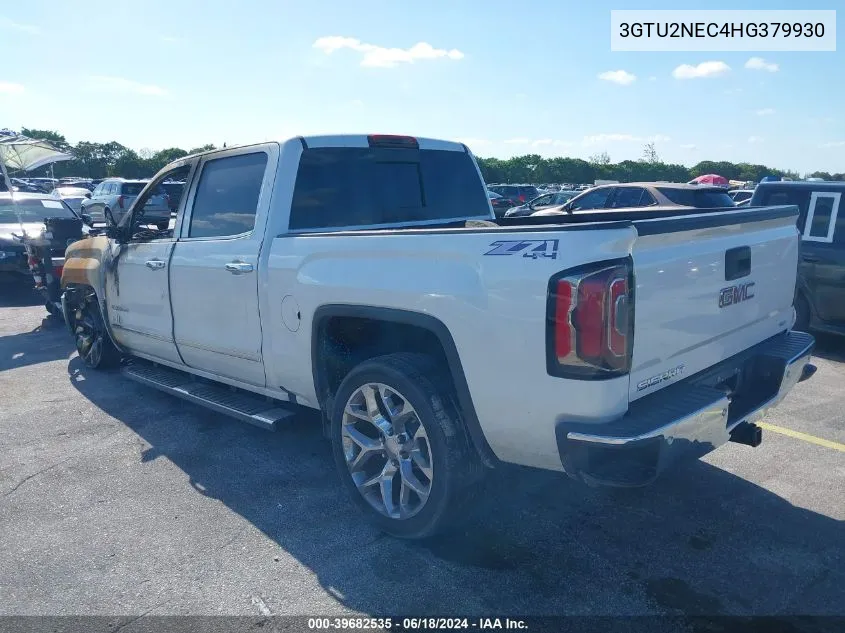 2017 GMC Sierra 1500 Slt VIN: 3GTU2NEC4HG379930 Lot: 39682535