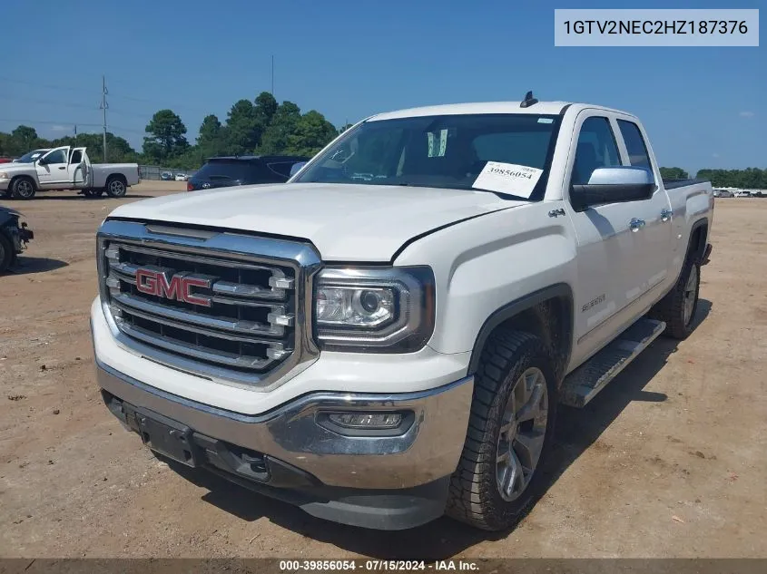 2017 GMC Sierra 1500 Slt VIN: 1GTV2NEC2HZ187376 Lot: 39856054