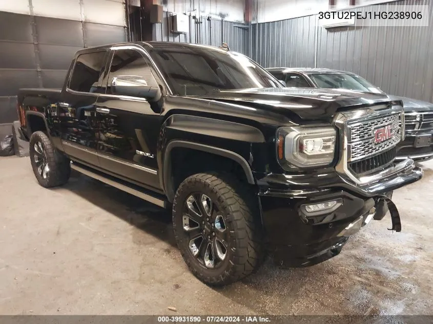 2017 GMC Sierra 1500 Denali VIN: 3GTU2PEJ1HG238906 Lot: 39931590