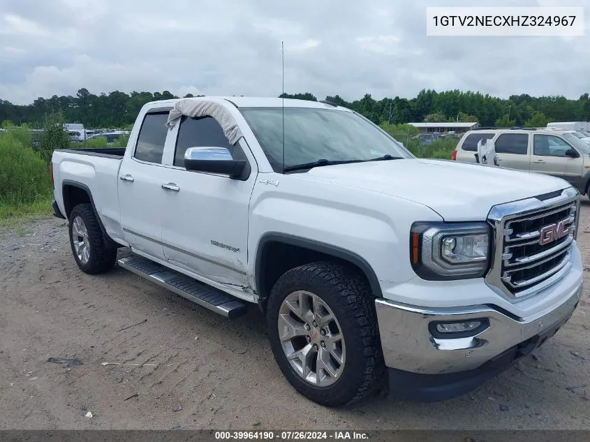 2017 GMC Sierra 1500 Slt VIN: 1GTV2NECXHZ324967 Lot: 39964190