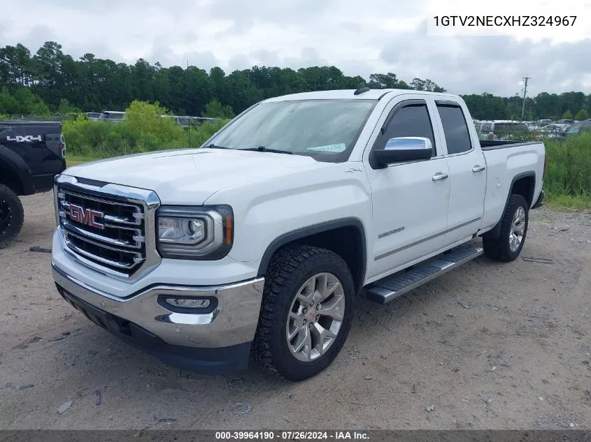 2017 GMC Sierra 1500 Slt VIN: 1GTV2NECXHZ324967 Lot: 39964190