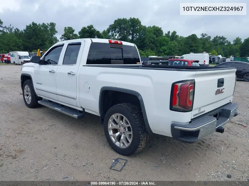 1GTV2NECXHZ324967 2017 GMC Sierra 1500 Slt