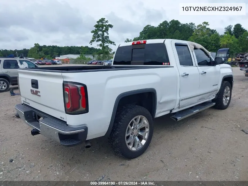 2017 GMC Sierra 1500 Slt VIN: 1GTV2NECXHZ324967 Lot: 39964190