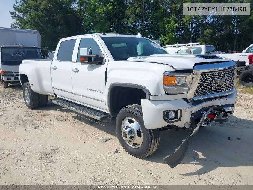 2017 GMC Sierra 3500Hd Denali VIN: 1GT42YEY1HF238490 Lot: 39973213