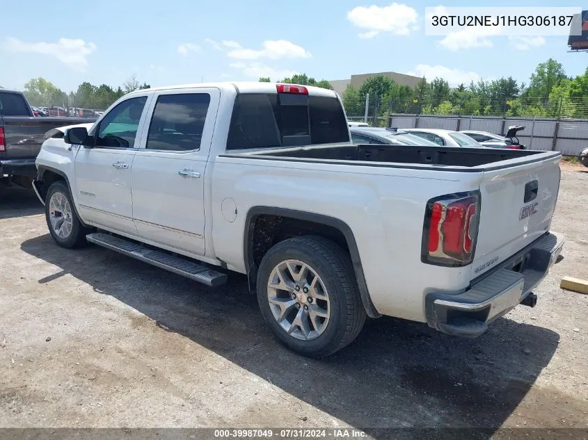 2017 GMC Sierra 1500 Slt VIN: 3GTU2NEJ1HG306187 Lot: 39987049