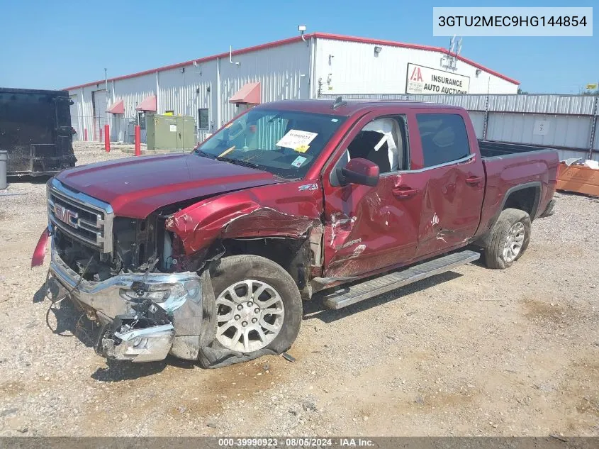 2017 GMC Sierra 1500 Sle VIN: 3GTU2MEC9HG144854 Lot: 39990923