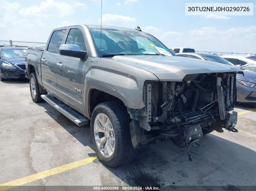 2017 GMC Sierra 1500 Slt VIN: 3GTU2NEJ0HG290726 Lot: 40005595