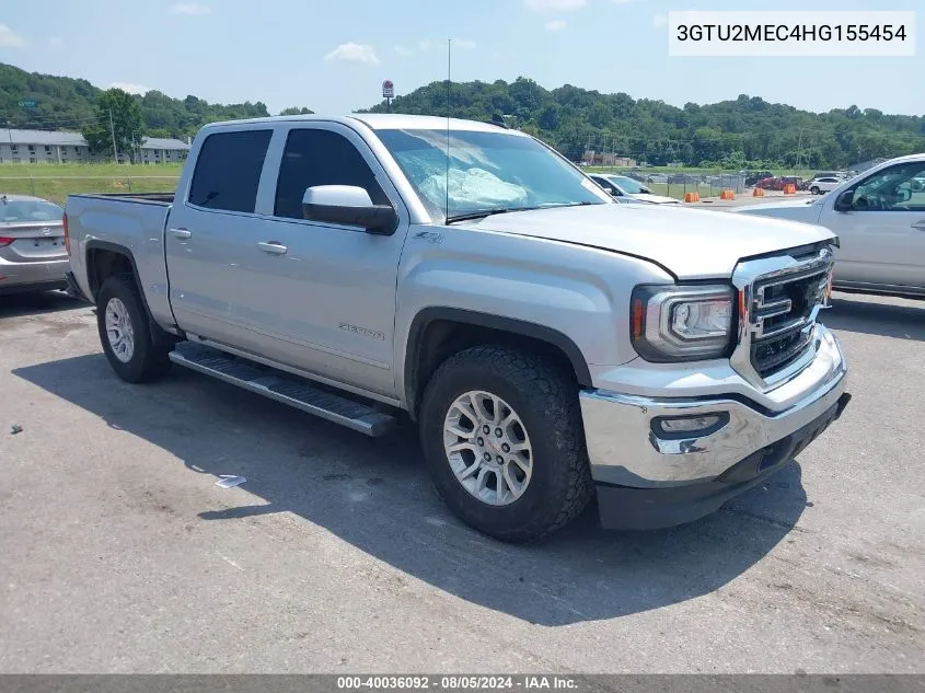 2017 GMC Sierra 1500 Sle VIN: 3GTU2MEC4HG155454 Lot: 40036092