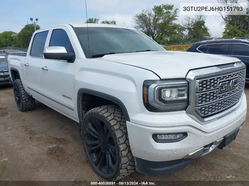 3GTU2PEJ6HG151793 2017 GMC Sierra 1500 Denali