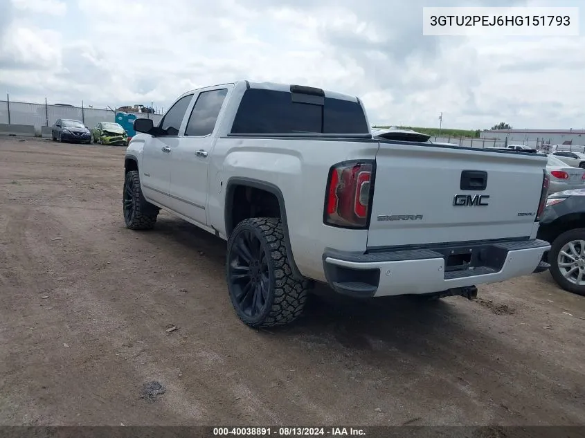 3GTU2PEJ6HG151793 2017 GMC Sierra 1500 Denali