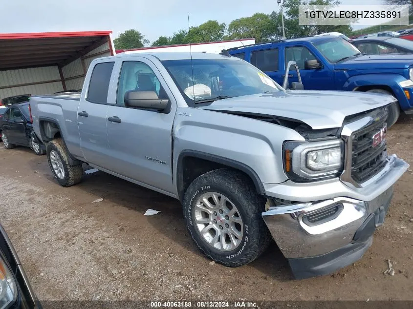 2017 GMC Sierra 1500 VIN: 1GTV2LEC8HZ335891 Lot: 40063188