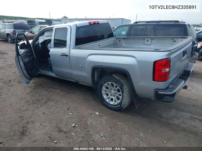 2017 GMC Sierra 1500 VIN: 1GTV2LEC8HZ335891 Lot: 40063188