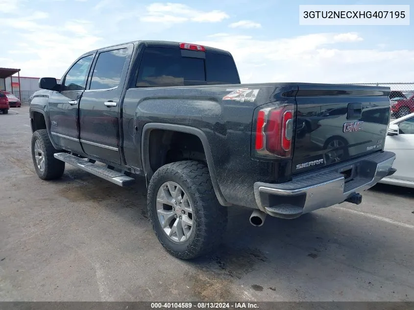 3GTU2NECXHG407195 2017 GMC Sierra 1500 Slt