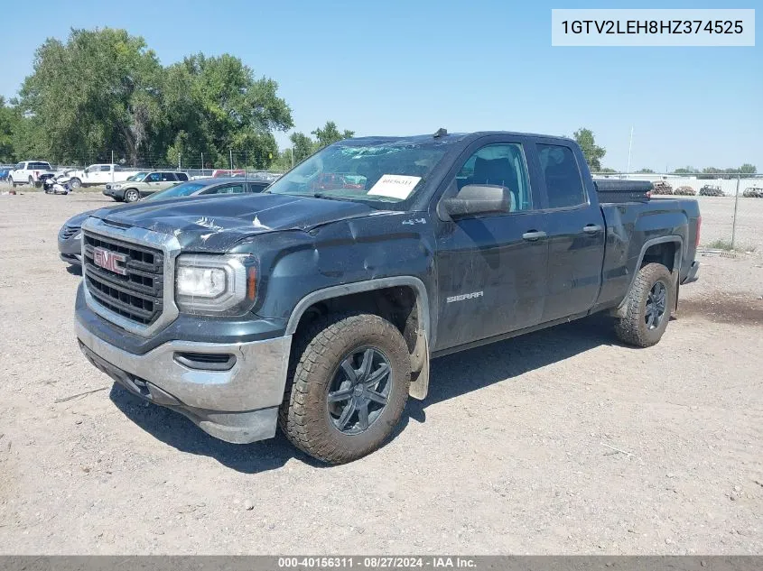 2017 GMC Sierra 1500 VIN: 1GTV2LEH8HZ374525 Lot: 40156311