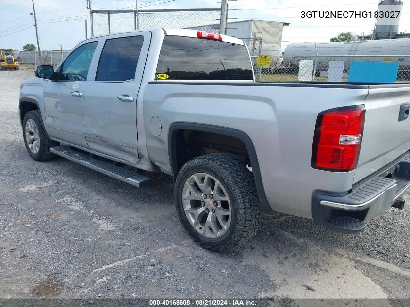 2017 GMC Sierra 1500 Slt VIN: 3GTU2NEC7HG183027 Lot: 40168608