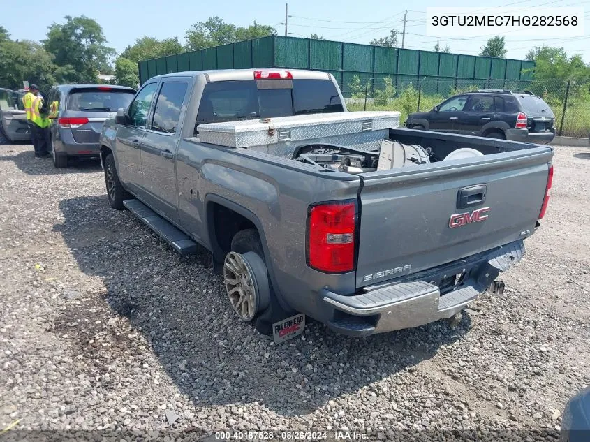 2017 GMC Sierra 1500 Sle VIN: 3GTU2MEC7HG282568 Lot: 40187528