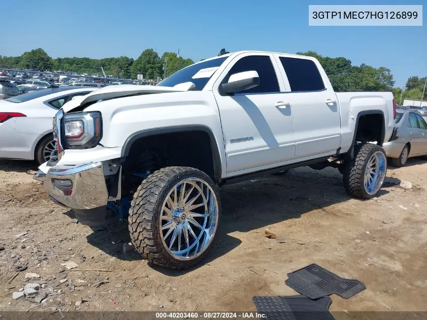 2017 GMC Sierra 1500 Sle VIN: 3GTP1MEC7HG126899 Lot: 40203460