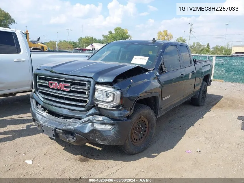 2017 GMC Sierra 1500 Sle VIN: 1GTV2MEC8HZ267033 Lot: 40209496