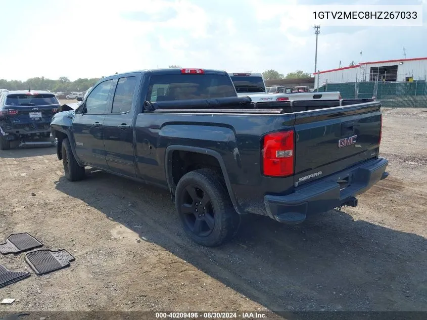 1GTV2MEC8HZ267033 2017 GMC Sierra 1500 Sle