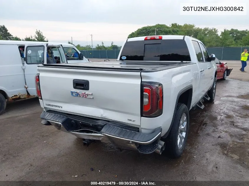 2017 GMC Sierra 1500 Slt VIN: 3GTU2NEJXHG300842 Lot: 40219479