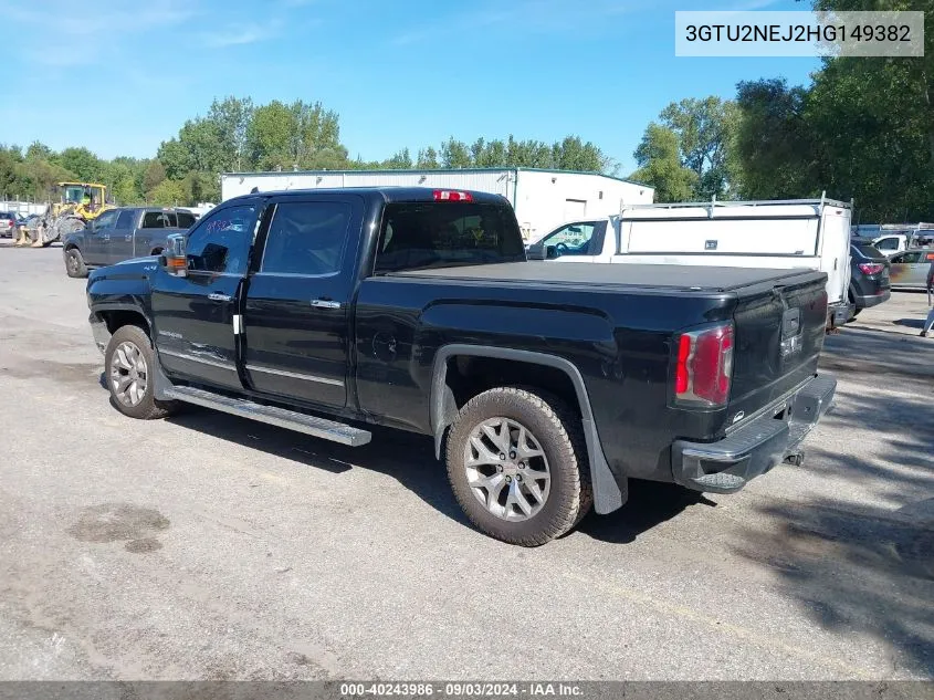 2017 GMC Sierra 1500 Slt VIN: 3GTU2NEJ2HG149382 Lot: 40243986