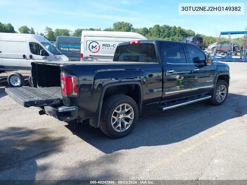 2017 GMC Sierra 1500 Slt VIN: 3GTU2NEJ2HG149382 Lot: 40243986