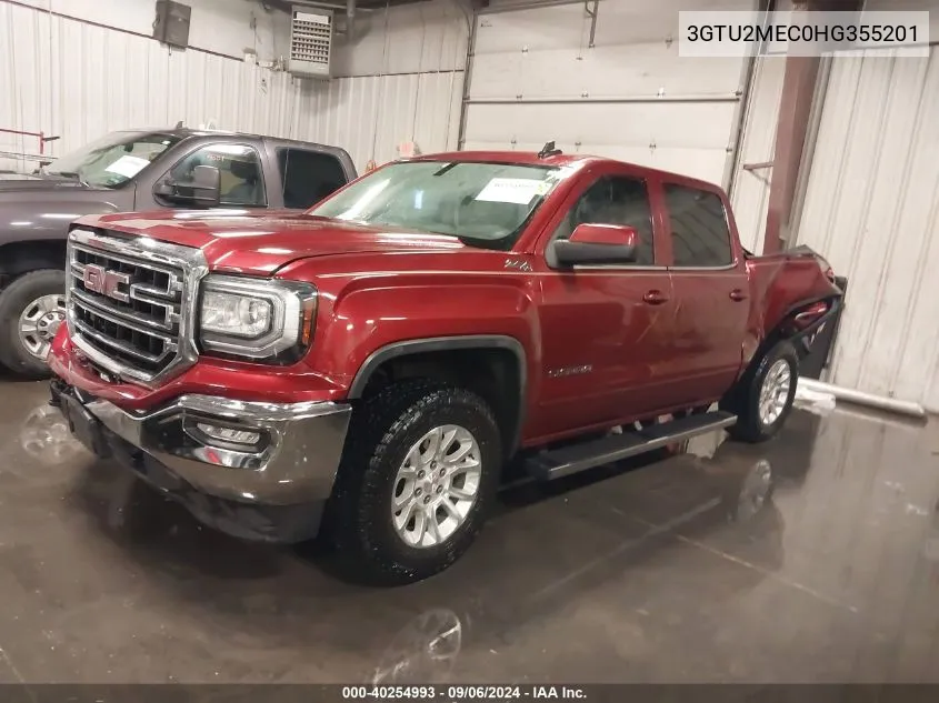 2017 GMC Sierra 1500 Sle VIN: 3GTU2MEC0HG355201 Lot: 40254993