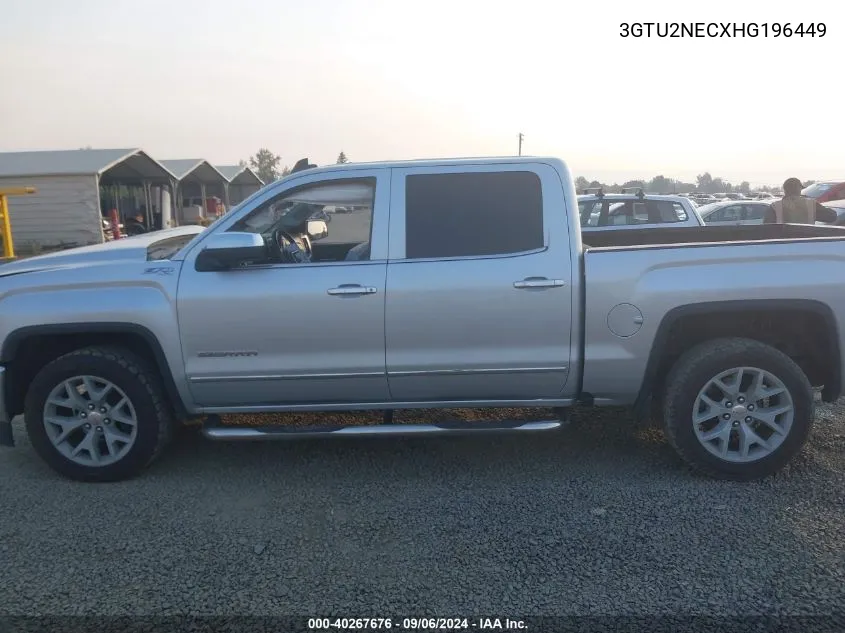 3GTU2NECXHG196449 2017 GMC Sierra 1500 Slt