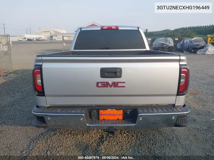 3GTU2NECXHG196449 2017 GMC Sierra 1500 Slt