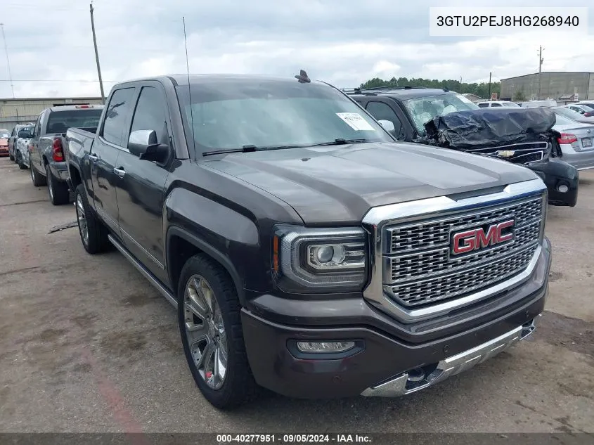 2017 GMC Sierra 1500 Denali VIN: 3GTU2PEJ8HG268940 Lot: 40277951