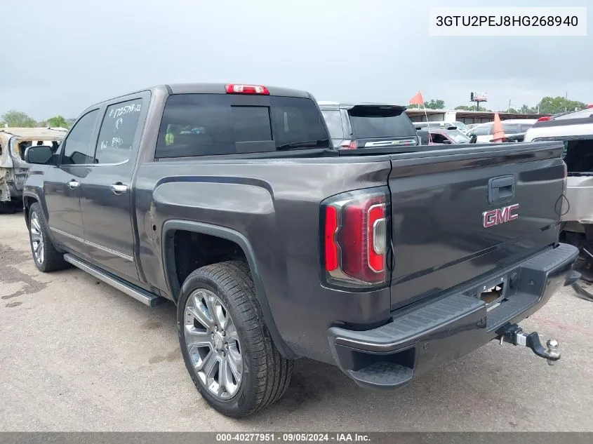 2017 GMC Sierra 1500 Denali VIN: 3GTU2PEJ8HG268940 Lot: 40277951