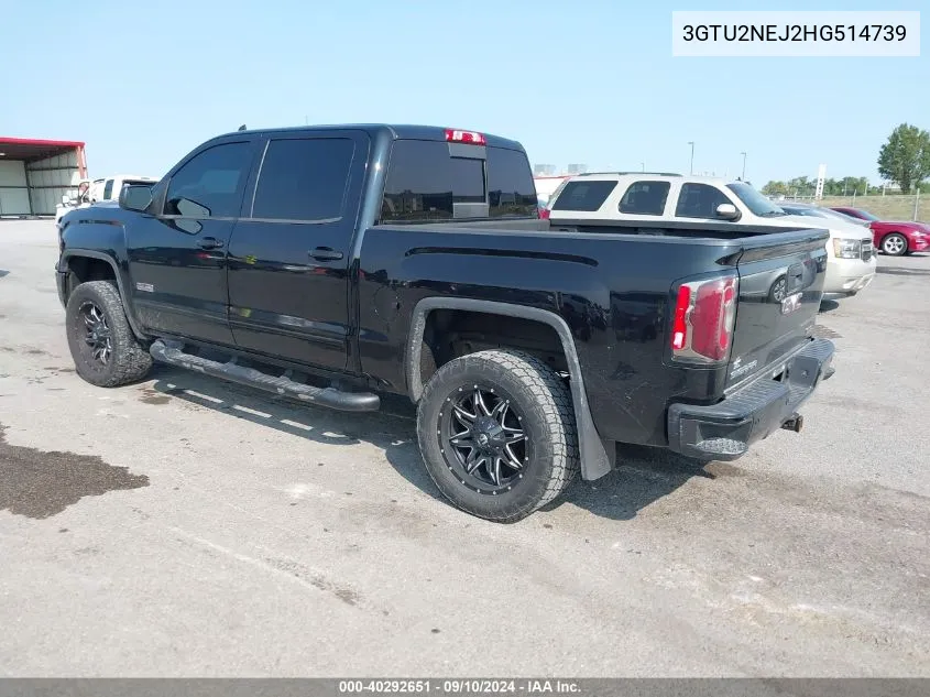 2017 GMC Sierra K1500 Slt VIN: 3GTU2NEJ2HG514739 Lot: 40292651