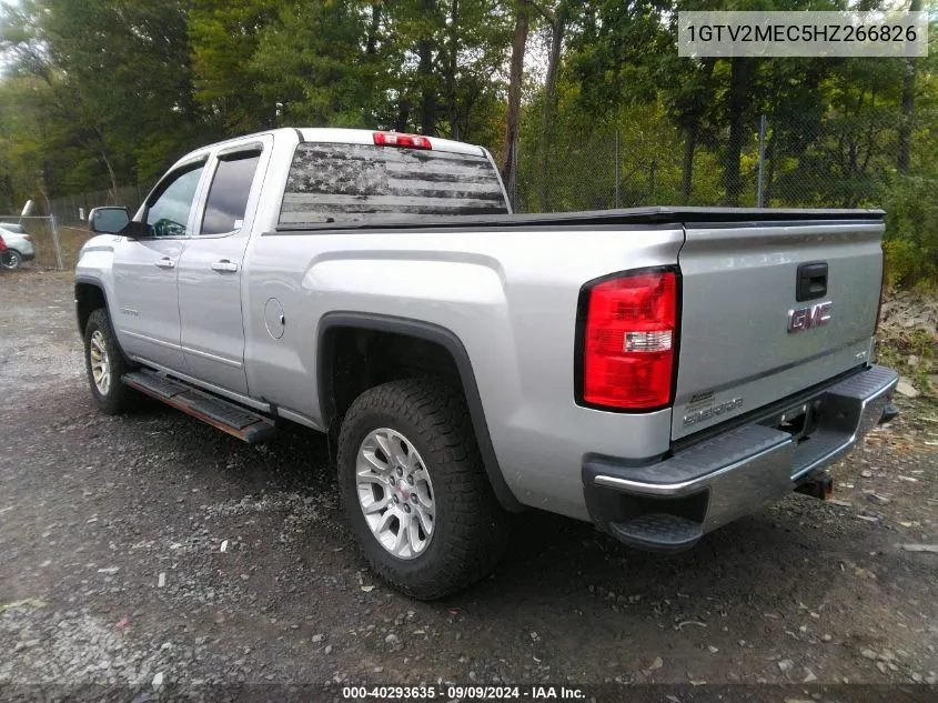 2017 GMC Sierra 1500 Sle VIN: 1GTV2MEC5HZ266826 Lot: 40293635