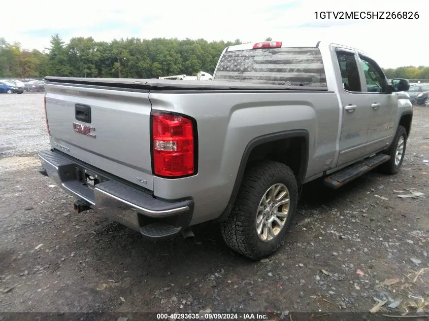 2017 GMC Sierra 1500 Sle VIN: 1GTV2MEC5HZ266826 Lot: 40293635