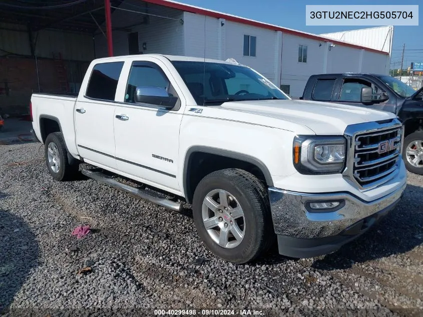 2017 GMC Sierra 1500 Slt VIN: 3GTU2NEC2HG505704 Lot: 40299498