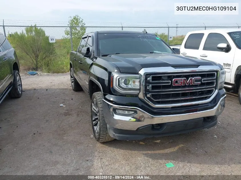 2017 GMC Sierra 1500 Sle VIN: 3GTU2MEC0HG109104 Lot: 40328512