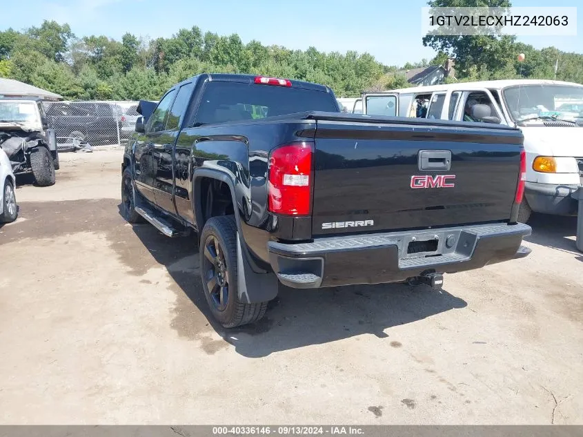 2017 GMC Sierra K1500 VIN: 1GTV2LECXHZ242063 Lot: 40336146