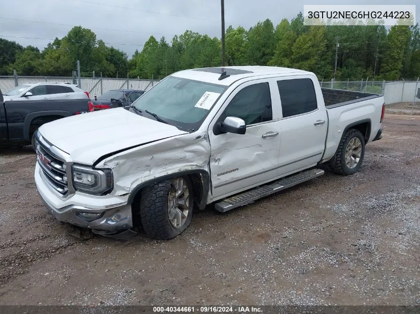 2017 GMC Sierra 1500 Slt VIN: 3GTU2NEC6HG244223 Lot: 40344661