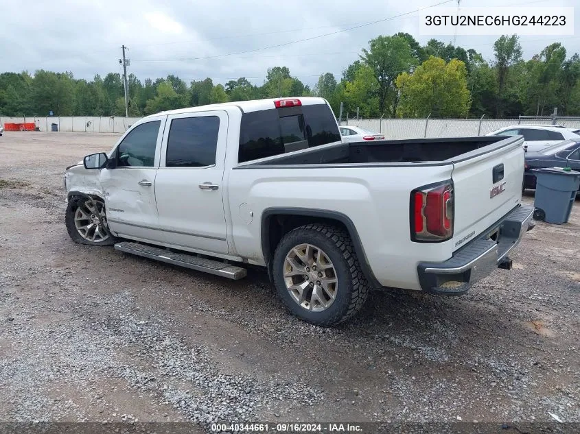 2017 GMC Sierra 1500 Slt VIN: 3GTU2NEC6HG244223 Lot: 40344661