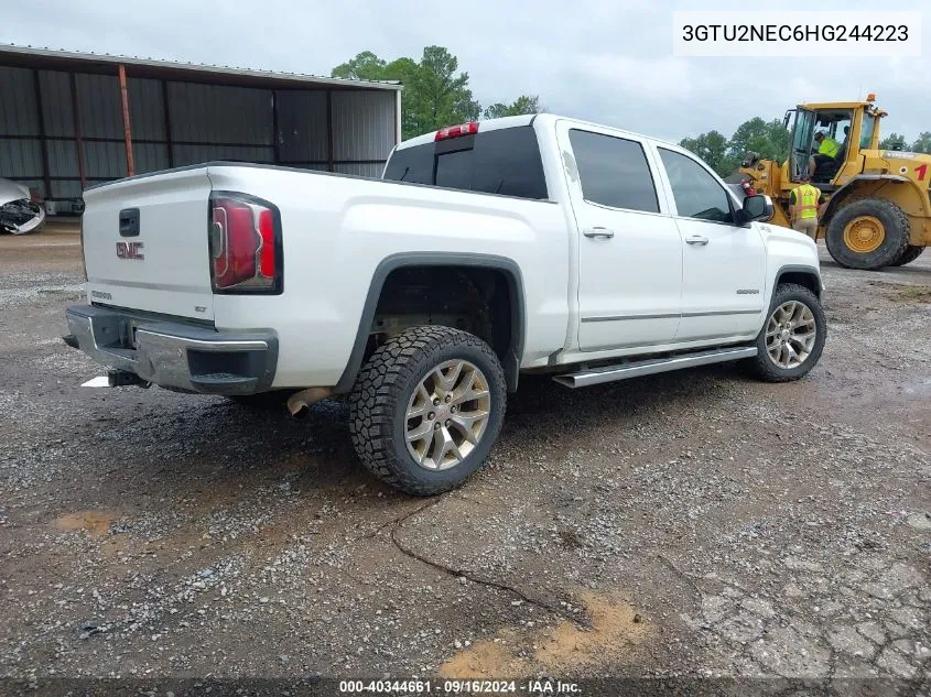 2017 GMC Sierra 1500 Slt VIN: 3GTU2NEC6HG244223 Lot: 40344661