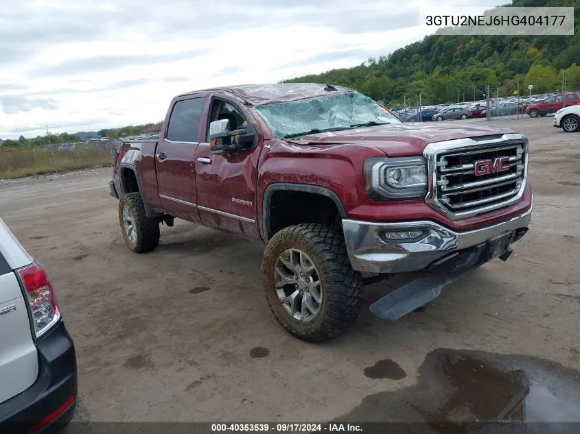 2017 GMC Sierra K1500 Slt VIN: 3GTU2NEJ6HG404177 Lot: 40353539