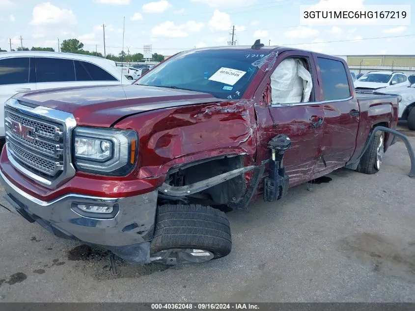 2017 GMC Sierra 1500 Sle VIN: 3GTU1MEC6HG167219 Lot: 40362048