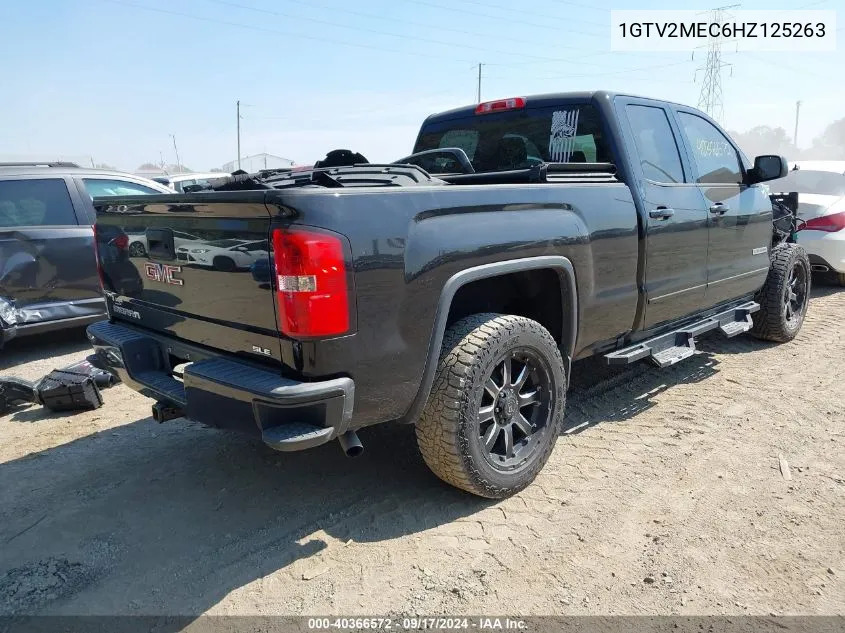 2017 GMC Sierra 1500 Sle VIN: 1GTV2MEC6HZ125263 Lot: 40366572