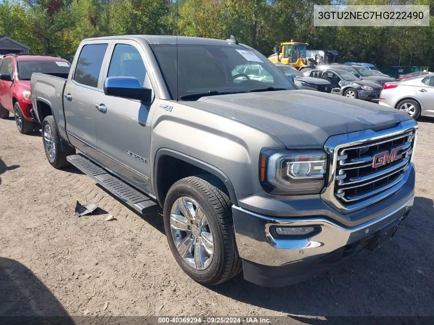 2017 GMC Sierra 1500 Slt VIN: 3GTU2NEC7HG222490 Lot: 40369294