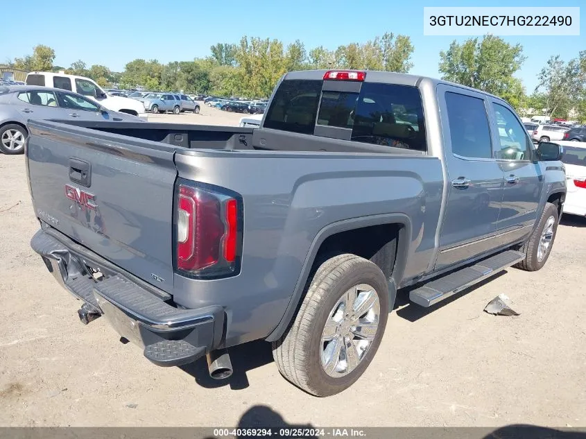 2017 GMC Sierra 1500 Slt VIN: 3GTU2NEC7HG222490 Lot: 40369294